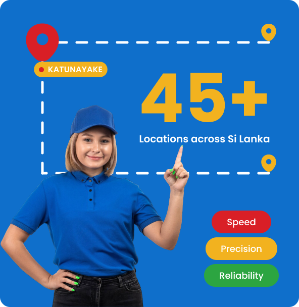 Sonik Express — 45+ locations across Sri Lanka, Speed, Precision, Reliability