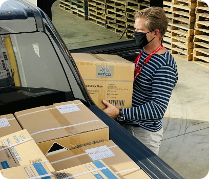 Bulk business shipments loaded for dispatch
